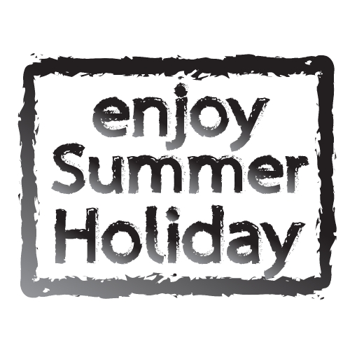Summer Holiday typography design label icon element