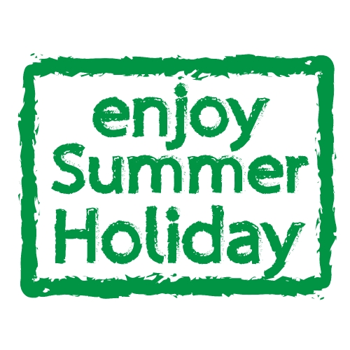 Summer Holiday typography design label icon element