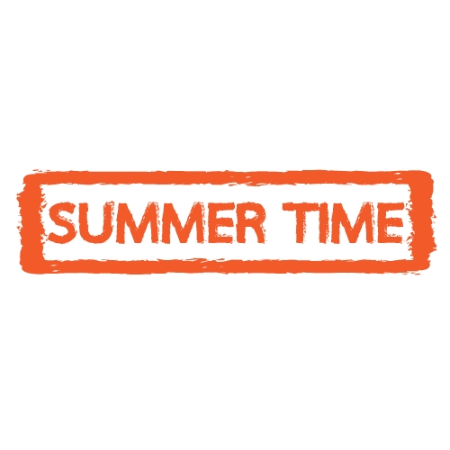 Summer time stamp Stock Illustration