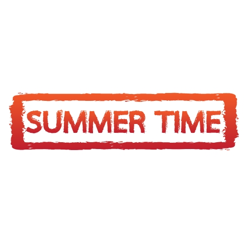 Summer time stamp Stock Illustration