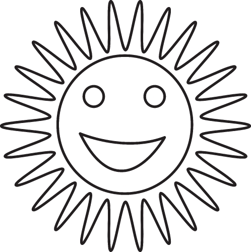 sun emotion cartoon icon sign design