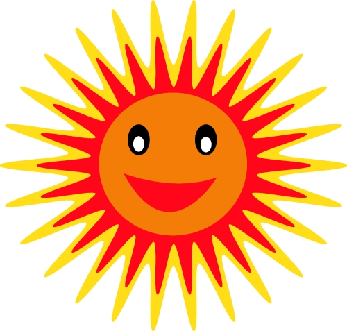 sun emotion cartoon icon sign design