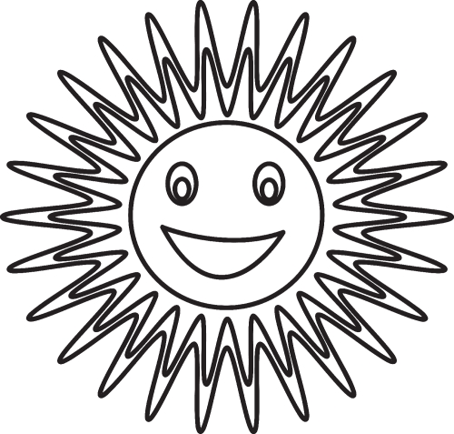 sun emotion cartoon icon sign design