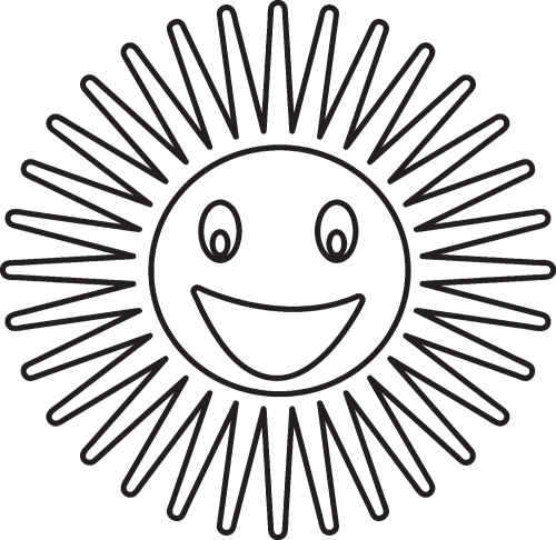 sun emotion cartoon icon sign design