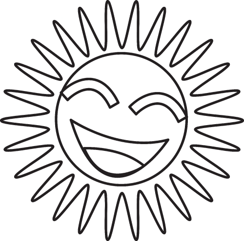 sun emotion cartoon icon sign design