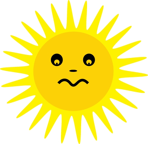 sun icon emotion cartoon sign symbol design