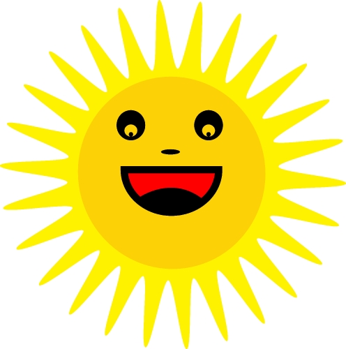 sun icon emotion cartoon sign symbol design