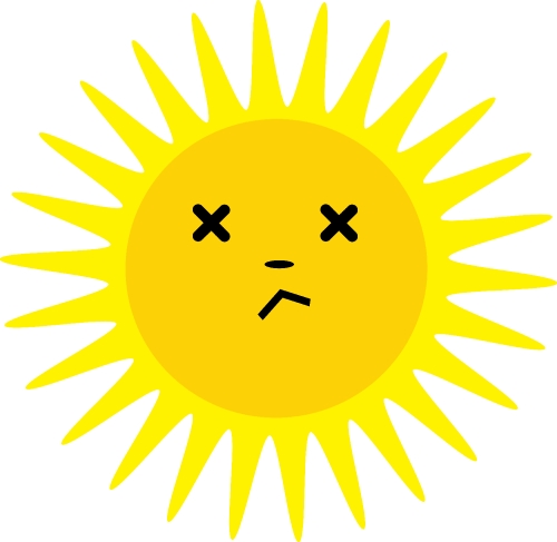 sun icon emotion cartoon sign symbol design