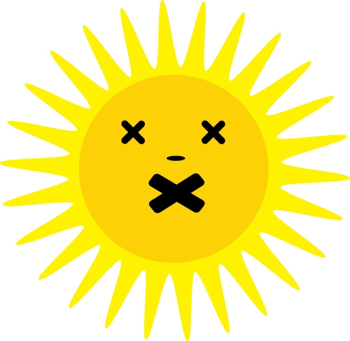 sun icon emotion cartoon sign symbol design