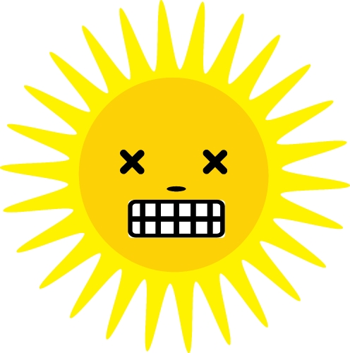 sun icon emotion cartoon sign symbol design