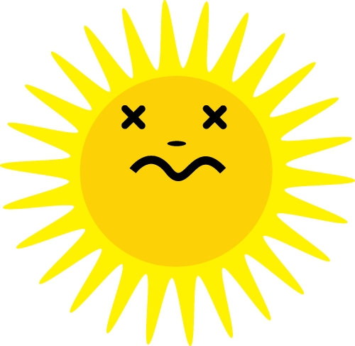 sun icon emotion cartoon sign symbol design