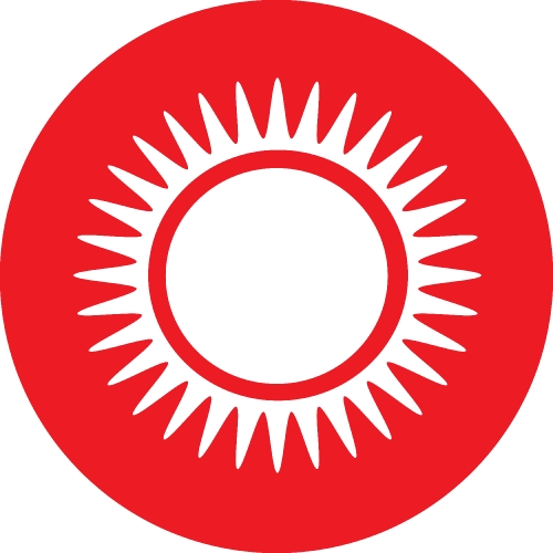 Sun icon sign symbol design