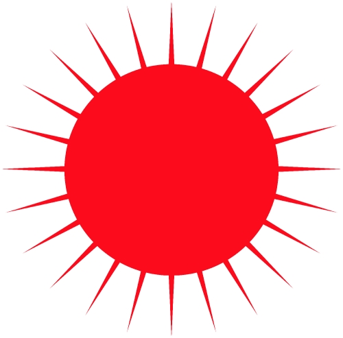Sun icon sign symbol design