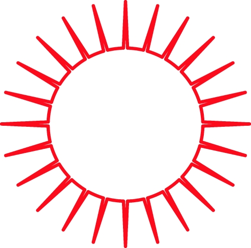 Sun icon sign symbol design