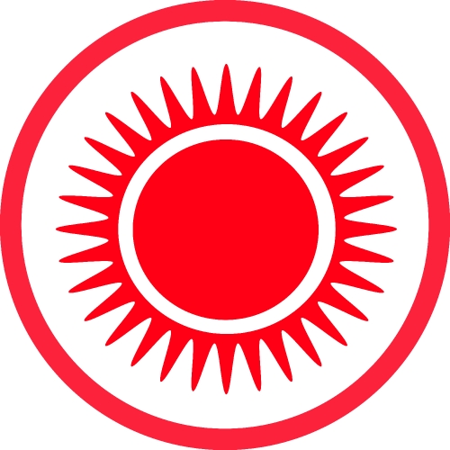 Sun icon sign symbol design