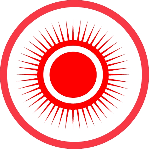 Sun icon sign symbol design