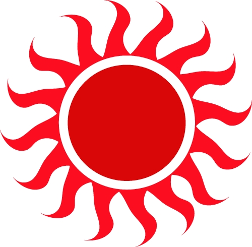 Sun icon sign symbol design