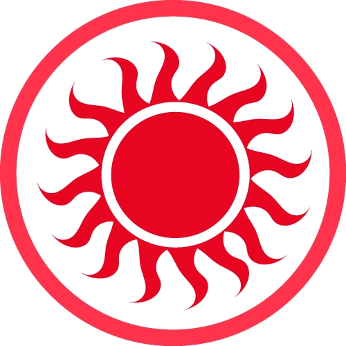 Sun icon sign symbol design