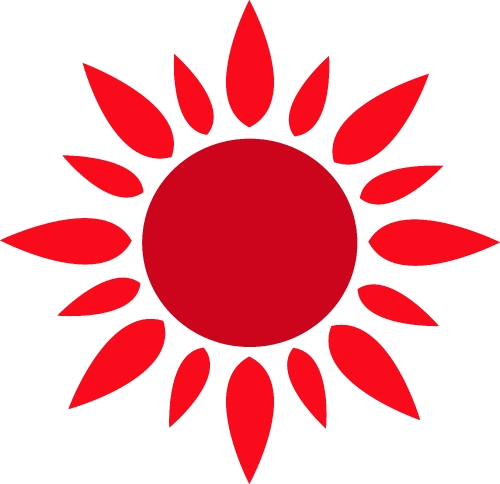 Sun icon sign symbol design