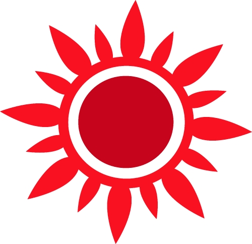 Sun icon sign symbol design