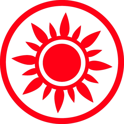 Sun icon sign symbol design