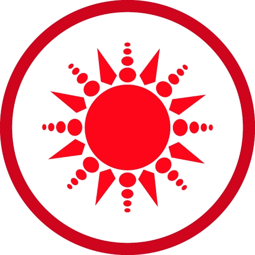 Sun icon sign symbol design