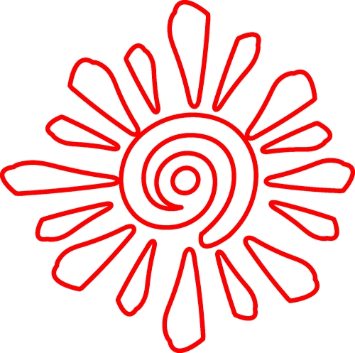 Sun icon sign symbol design