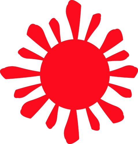 Sun icon sign symbol design