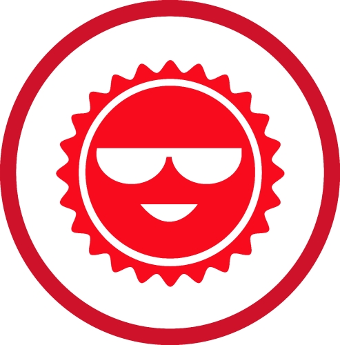 Sun icon sign symbol design