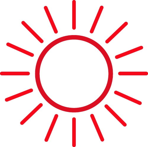 Sun icon sign symbol design