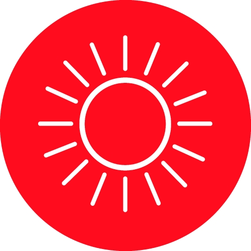 Sun icon sign symbol design