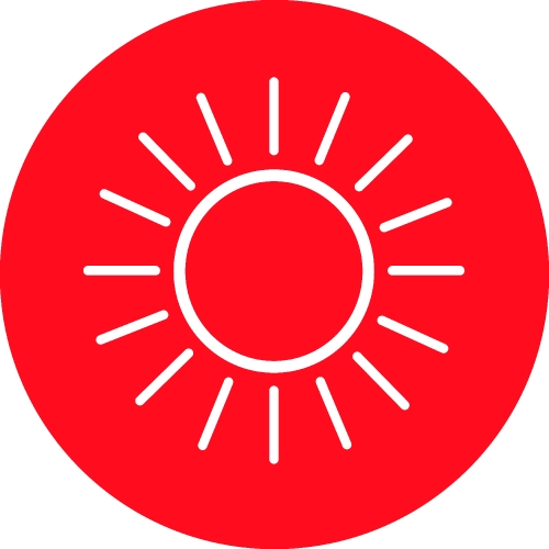 Sun icon sign symbol design