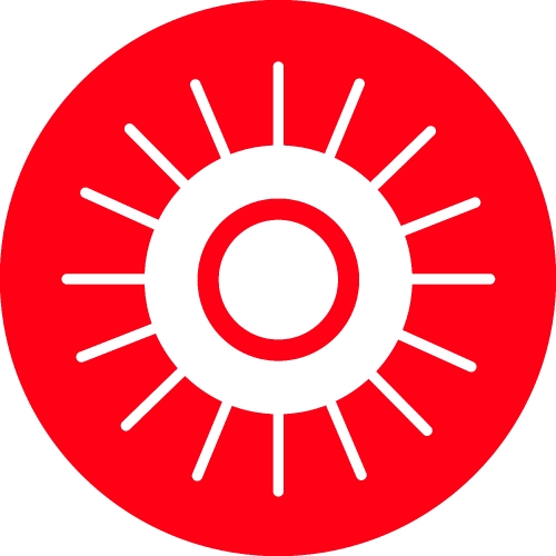 Sun icon sign symbol design