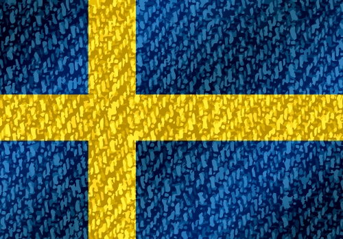 Sweden Flag themes idea design in  illustration