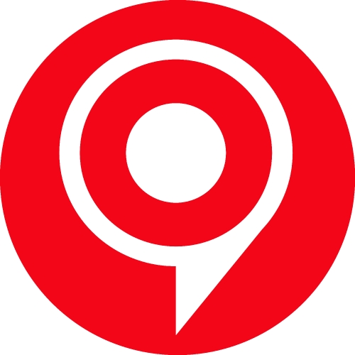 target bubble icon pin sign design