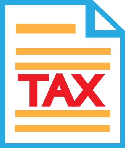 Tax icon sign symbol design