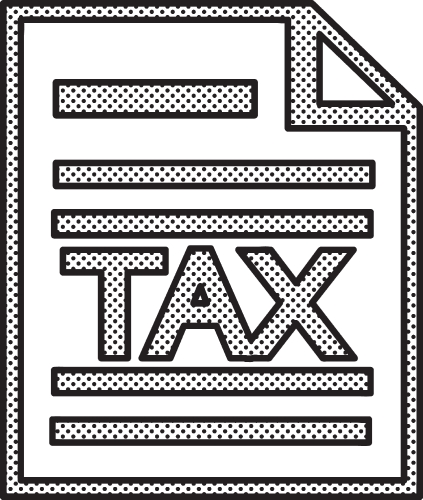 Tax icon sign symbol design