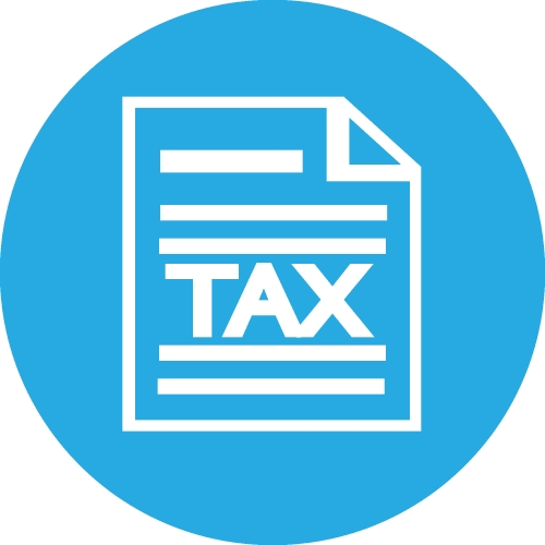 Tax icon sign symbol design