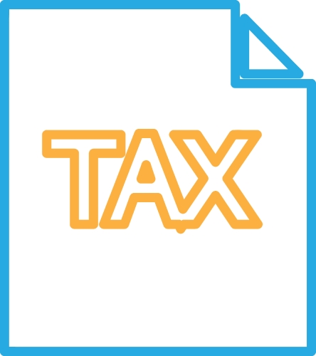 Tax icon sign symbol design