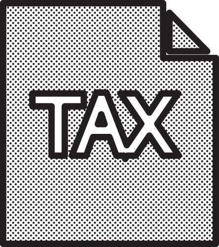 Tax icon sign symbol design