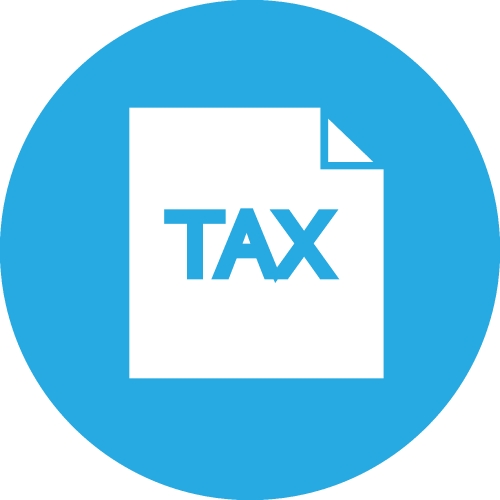 Tax icon sign symbol design