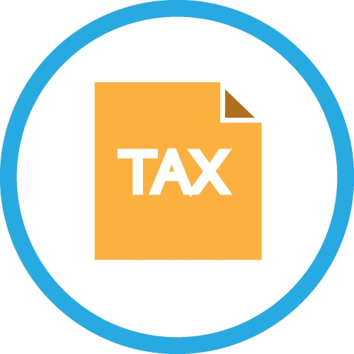 Tax icon sign symbol design