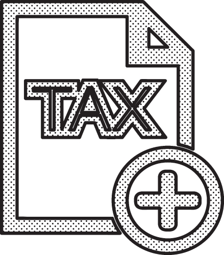 Tax icon sign symbol design