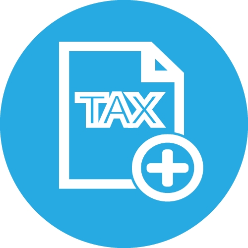 Tax icon sign symbol design