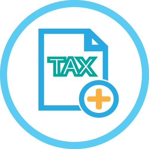 Tax icon sign symbol design