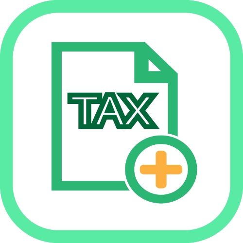 Tax icon sign symbol design