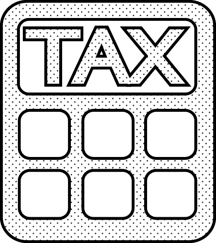 Tax icon sign symbol design