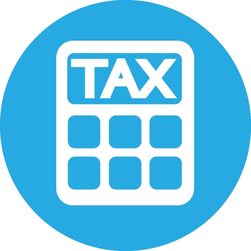 Tax icon sign symbol design