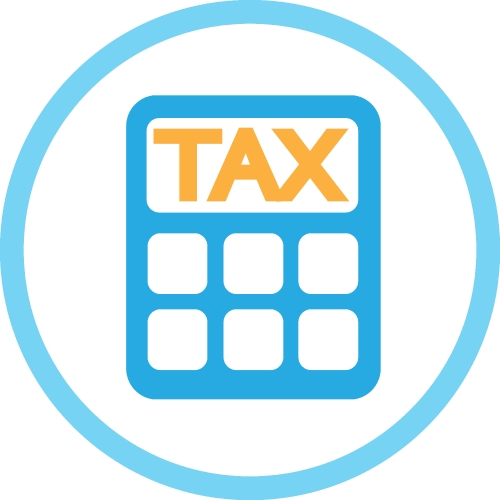 Tax icon sign symbol design