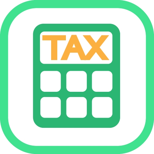 Tax icon sign symbol design